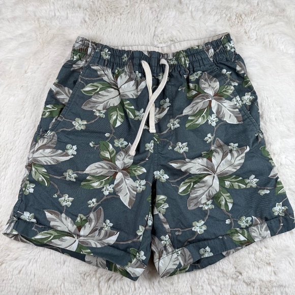 J. Crew Cotton Men's Drawstring Pull On Chino Shorts Floral Print XS - Picture 1 of 8